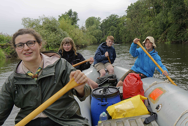 Schlechtes Wetter auf der Donaufahrt