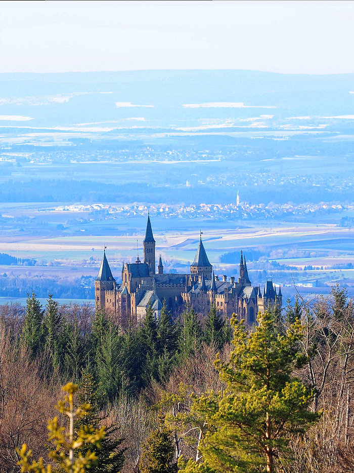 Blick auf die Burg Hohenzollern